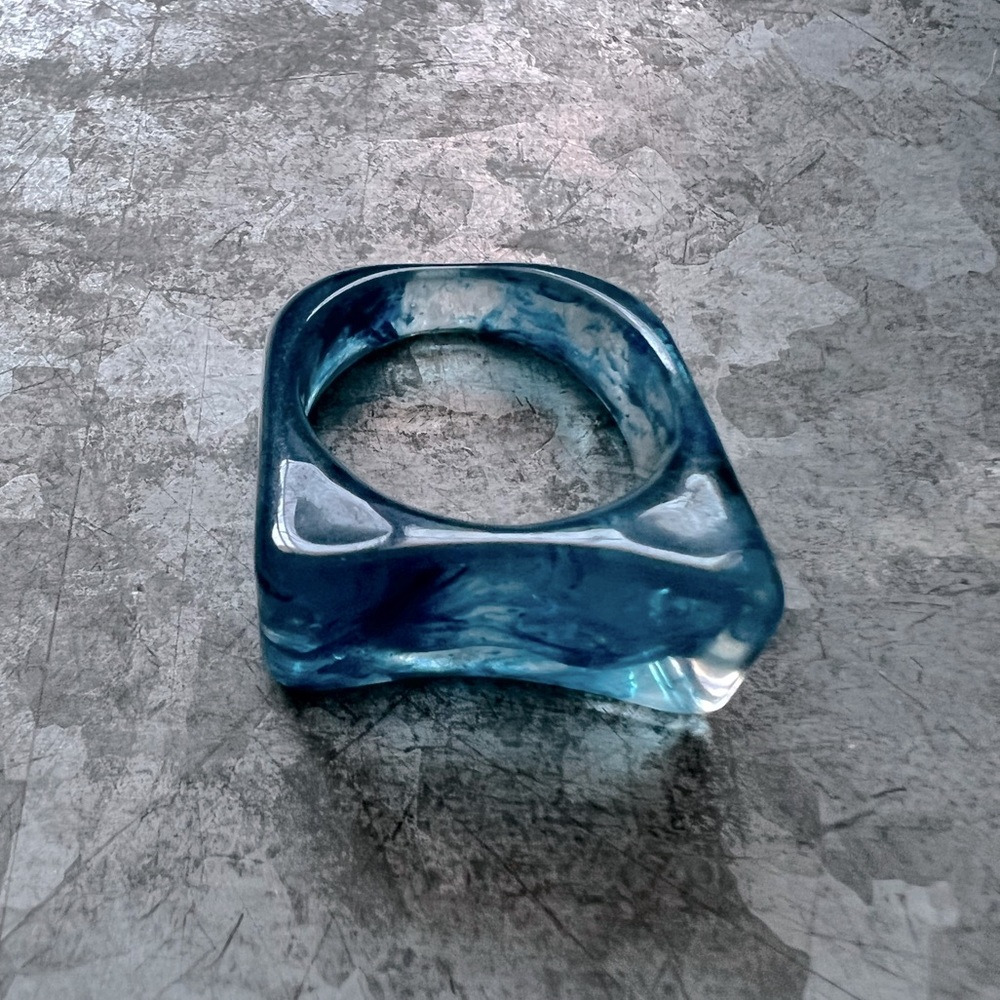 Blue Resin Ring